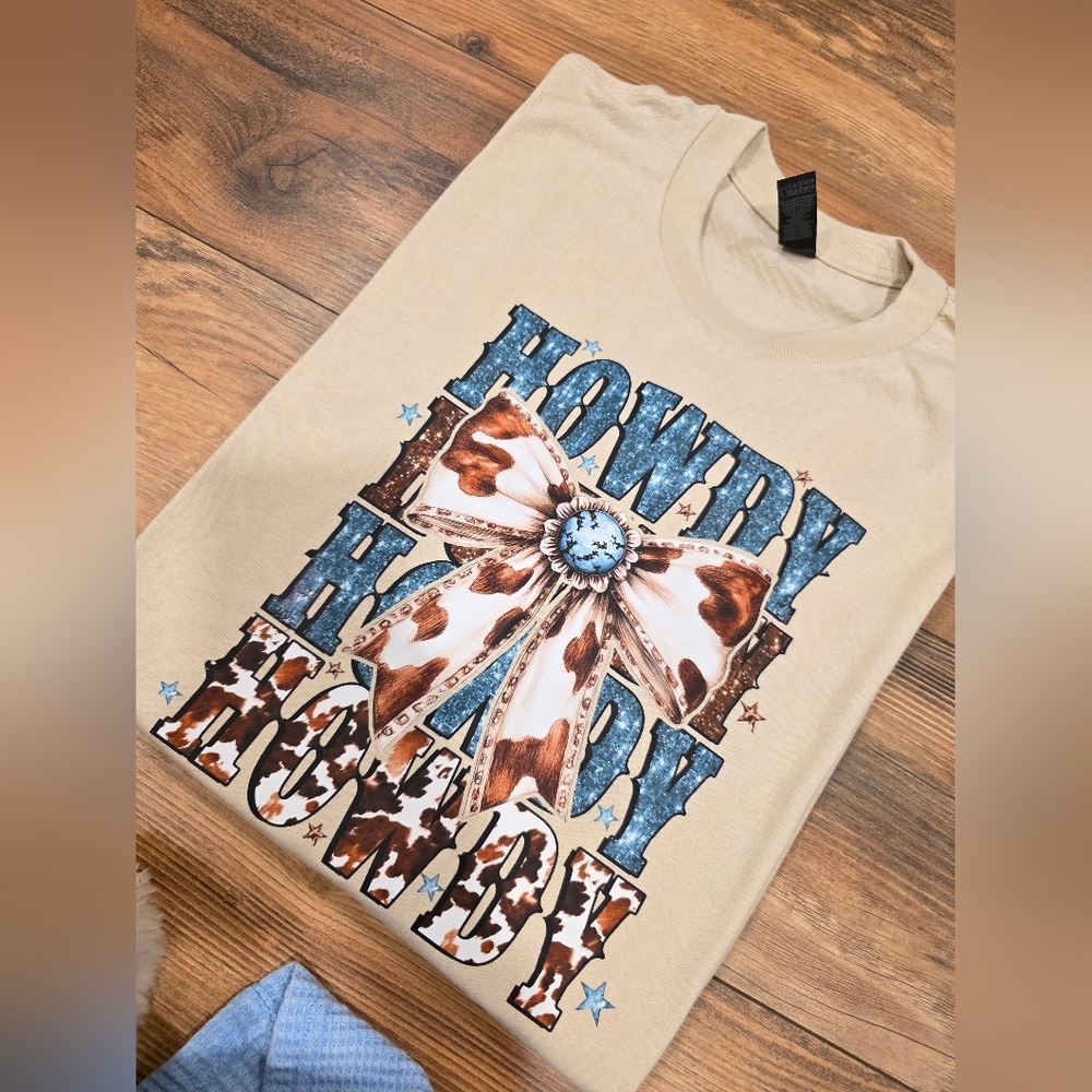 Cow Print Graphic Tee